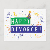 Happy Divorce Briefkaart (Voorkant)