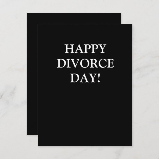 Happy Divorce Day (Voorkant / Achterkant)