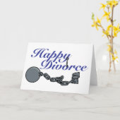 Happy Divorce Kaart (Gele Bloem)