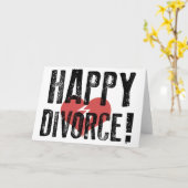 Happy Divorce Kaart (Gele Bloem)
