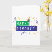 Happy Divorce Kaart (Gele Bloem)