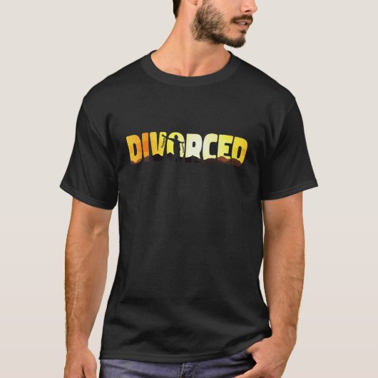 Happy Divorce Party Sunset Divorced T-shirt (Voorkant)