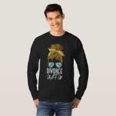 Happy Divorce Party zonnebril gescheiden T-shirt (Voorkant volledig)