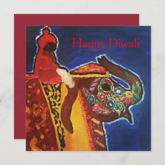HAPPY DIWALI (Voorkant / Achterkant)