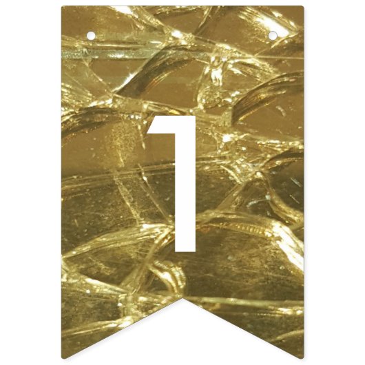 Happy Diwali 2016 Gold White Glitter Lights Party Vlaggetjes (Derde vlag)