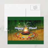 Happy Diwali Briefkaart (Voorkant / Achterkant)