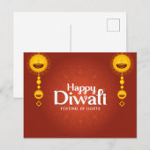 Happy Diwali Briefkaart (Voorkant / Achterkant)