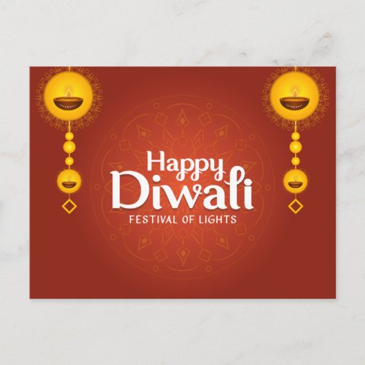 Happy Diwali Briefkaart (Voorkant)