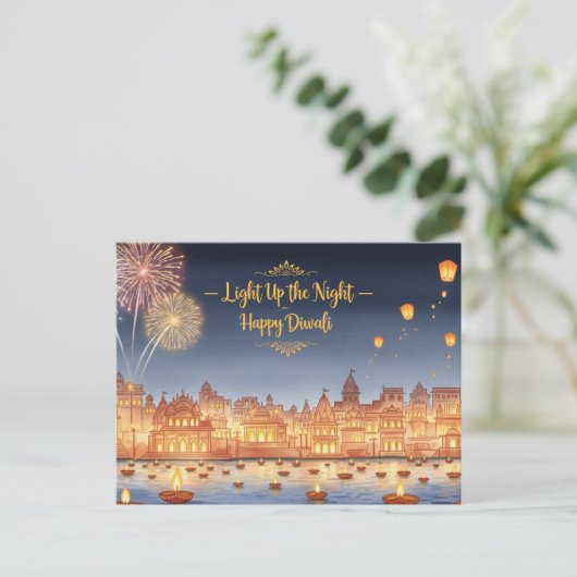 Happy Diwali Briefkaart (Staand voorkant)