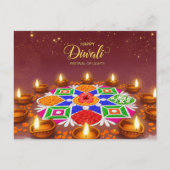 Happy Diwali Briefkaart (Voorkant)