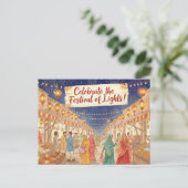 Happy Diwali Briefkaart (Staand voorkant)