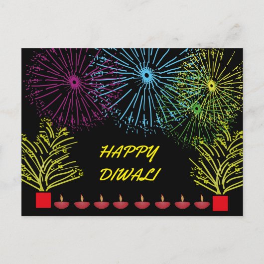 HAPPY DIWALI BRIEFKAART (Voorkant)