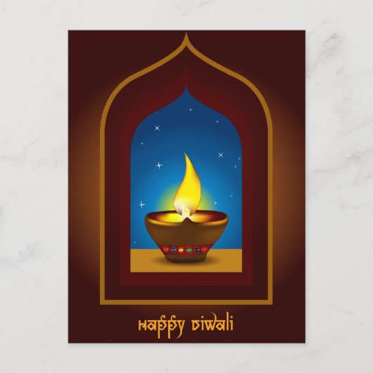 Happy Diwali Briefkaart (Voorkant)
