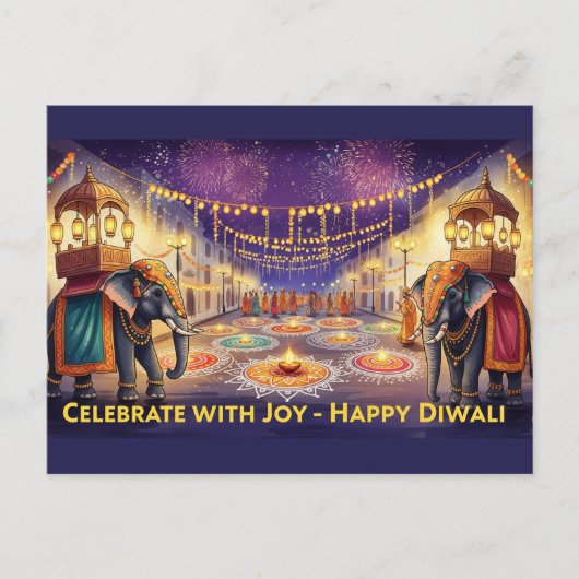Happy Diwali Briefkaart (Voorkant)