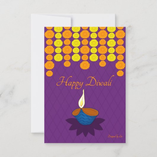 Happy Diwali briefkaart (Voorkant)