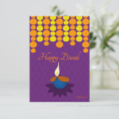 Happy Diwali briefkaart (Staand voorkant)