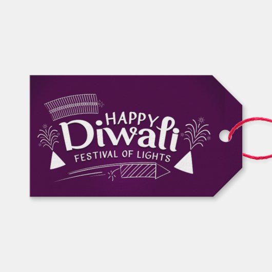 Happy Diwali Cadeaulabel (Voorkant (Horizontaal))