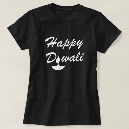 Happy Diwali Candle Funny Festival of Lights Deepa T-shirt (Design voorkant)