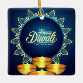 Happy Diwali Ceramic Ornament