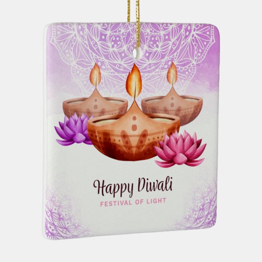 Happy Diwali Ceramic Ornament (Rechts)