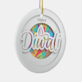 Happy Diwali Ceramic Ornament (Rechts)