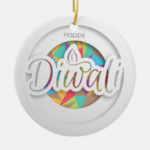Happy Diwali Ceramic Ornament