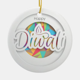 Happy Diwali Ceramic Ornament