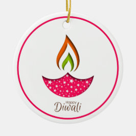 Happy Diwali Ceramic Ornament