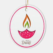 Happy Diwali Ceramic Ornament (Links)
