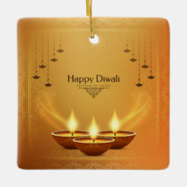 Happy Diwali Ceramic Ornament