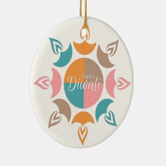 Happy Diwali Ceramic Ornament (Rechts)