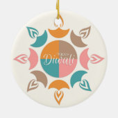 Happy Diwali Ceramic Ornament (Achterkant)