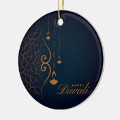 Happy Diwali Ceramic Ornament (Links)