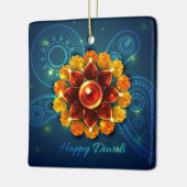 Happy Diwali Ceramic Ornament (Links)