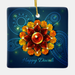 Happy Diwali Ceramic Ornament