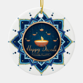 Happy Diwali Ceramic Ornament
