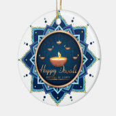 Happy Diwali Ceramic Ornament (Links)