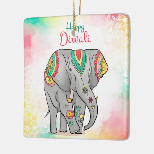 Happy Diwali Ceramic Ornament (Links)