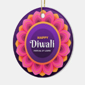 Happy Diwali Ceramic Ornament (Links)
