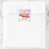 Happy Diwali Classic Vierkante Sticker (Tas)