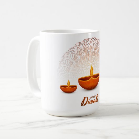 Happy Diwali Coffee Mok (Voorkant links)
