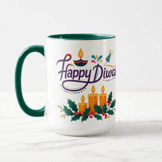 Happy Diwali Coffee Mug Mok (Links)