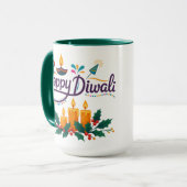 Happy Diwali Coffee Mug Mok (Voorkant links)