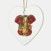 Happy DIWALI - Dank u GANAPATI Ganesh Keramisch Ornament (Links)