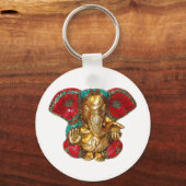 Happy DIWALI - Dank u GANAPATI Ganesh Sleutelhanger (Voorkant)