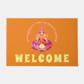 Happy Diwali - Deepalavi Lakshmi Goddess 1 Deurmat (Voorkant)