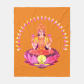 Happy Diwali - Deepalavi Lakshmi Goddess 1 Fleece Deken (Voorkant)
