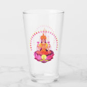 Happy Diwali - Deepalavi Lakshmi Goddess 1 Glas (Achterkant)