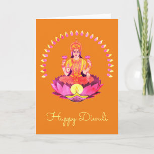 Happy Diwali - Deepalavi Lakshmi Goddess 1 Kaart
