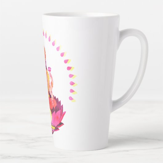 Happy Diwali - Deepalavi Lakshmi Goddess 1 Latte Mok (Rechts)